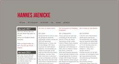 Desktop Screenshot of hannes-jaenicke.info